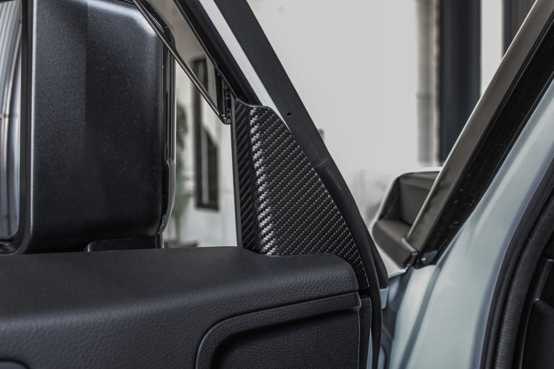 ROJAM カーボンデカール インナードアミラーカバー 2点セット ランドクルーザー 250用