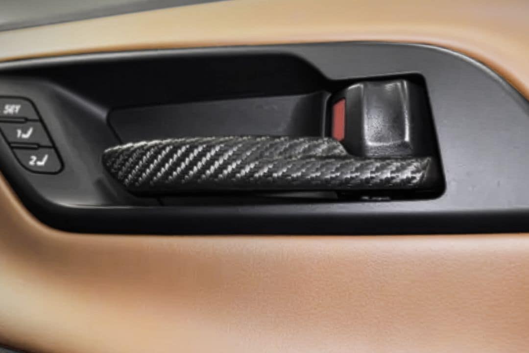 ROJAM カーボンデカール インナードアハンドルプロテクター 4点セット クラウンスポーツ用