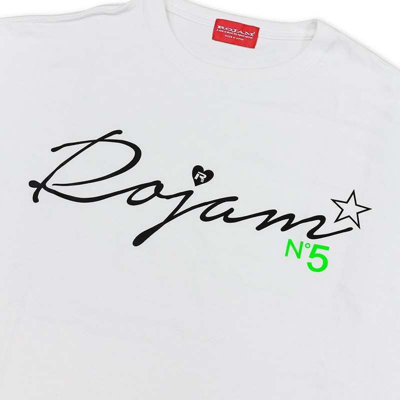 ROJAM ビッグシルエット Tシャツ  “ホワイト” ユニセックスモデル