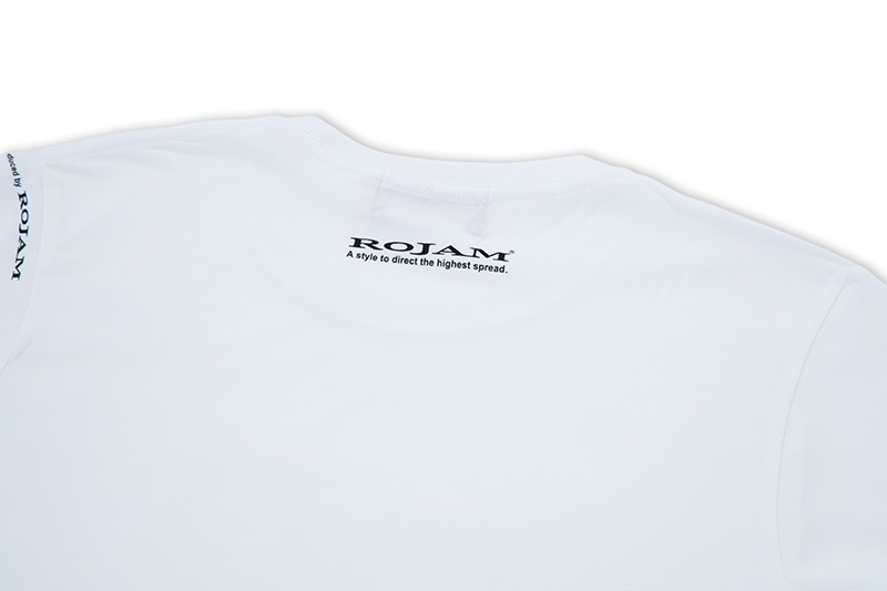 ROJAM Tシャツ  “ホワイト” ユニセックスモデル
