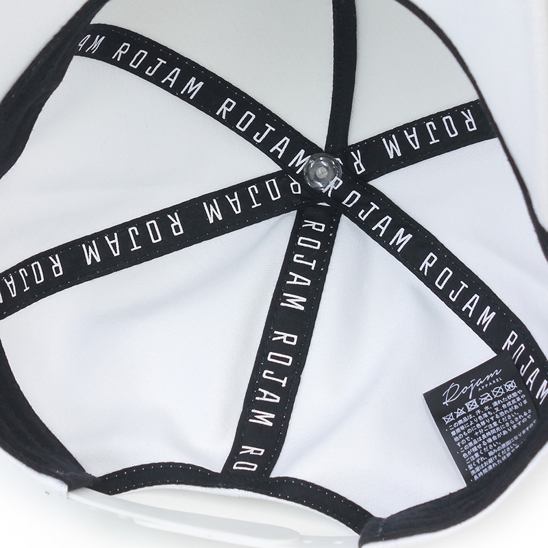 ROJAM キャップ “ホワイト” ユニセックスモデル