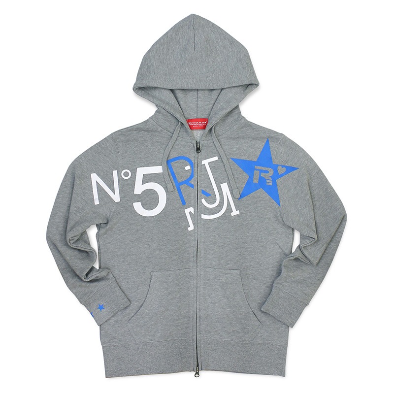 ROJAM ジップパーカー “グレー” ユニセックスモデル