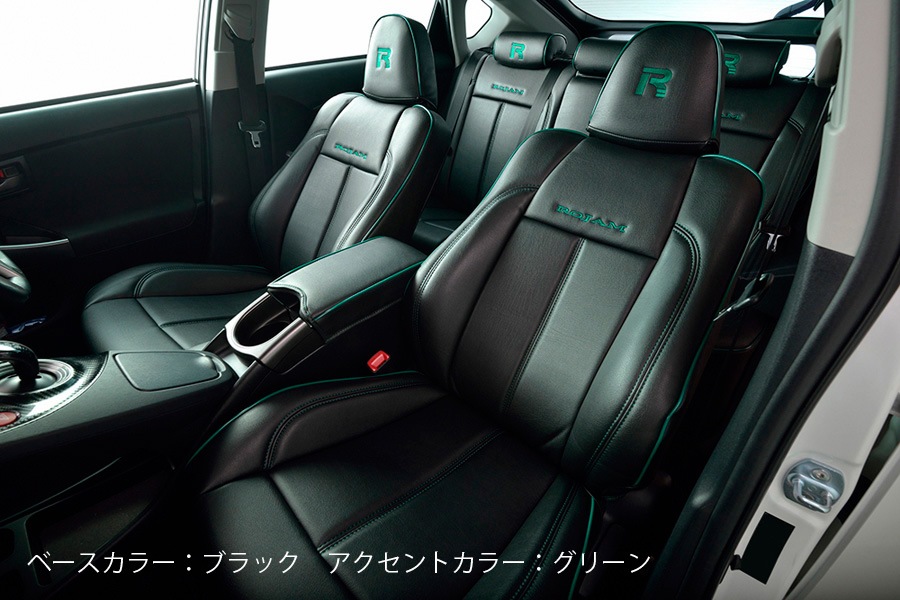 ROJAM シートカバー レザーモデル 3列シート1台分セット セレナ C26用