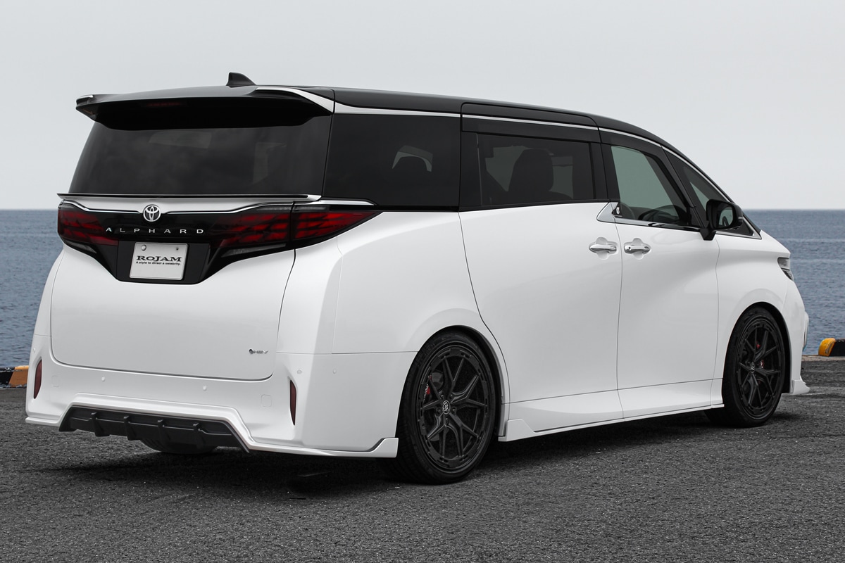 【在庫あり！】ROJAM IRT アルファード 40系 フロントリップスポイラー・リアリップスポイラー・サイドステップ・リアゲートスポイラー 4点セット