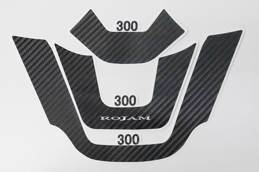 ROJAM カーボンデカール ステアリングパネル ランドクルーザー 300用
