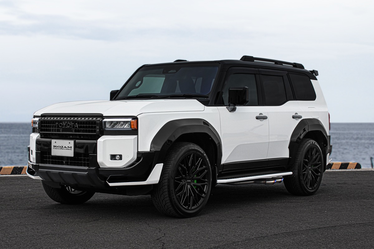 【特別先行販売】ROJAM ランドクルーザー 250系 フロントコーナースポイラー・フロントセンタースポイラー・リアコーナースポイラー・リアセンタースポイラー・リアゲートスポイラー・リアウィング・オーバーフェンダー エアロパーツ 7点セット