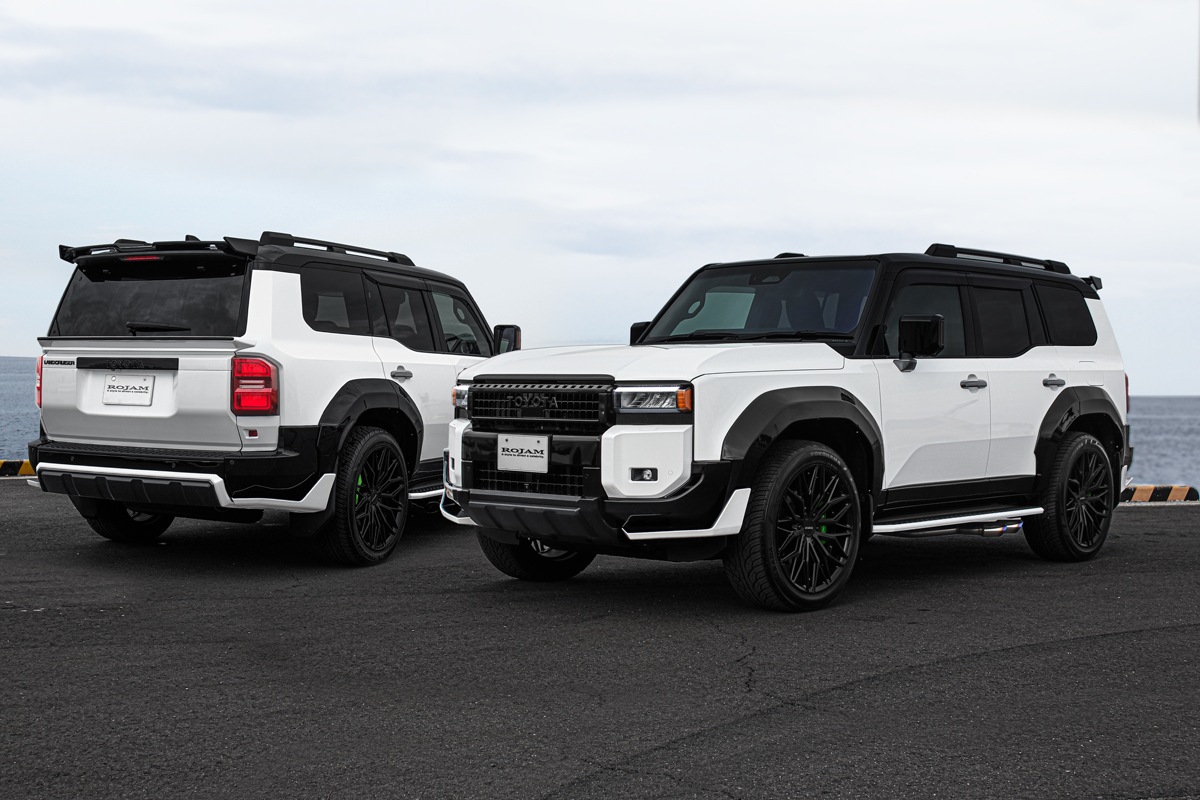 【特別先行販売】ROJAM ランドクルーザー 250系 フロントコーナースポイラー・フロントセンタースポイラー・リアコーナースポイラー・リアセンタースポイラー・リアゲートスポイラー・リアウィング・オーバーフェンダー エアロパーツ 7点セット