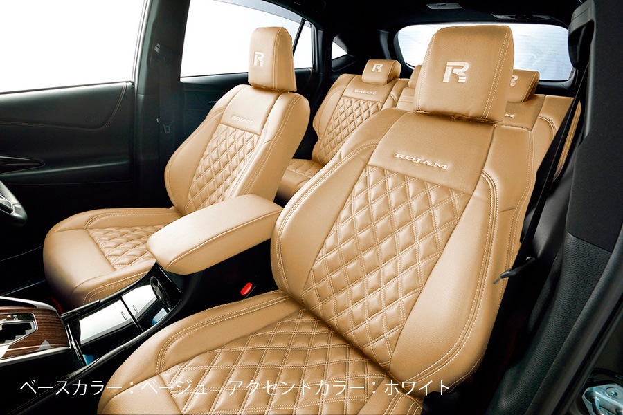 ROJAM シートカバー レザー×キルティングモデル 2列シート1台分セット CX-5用
