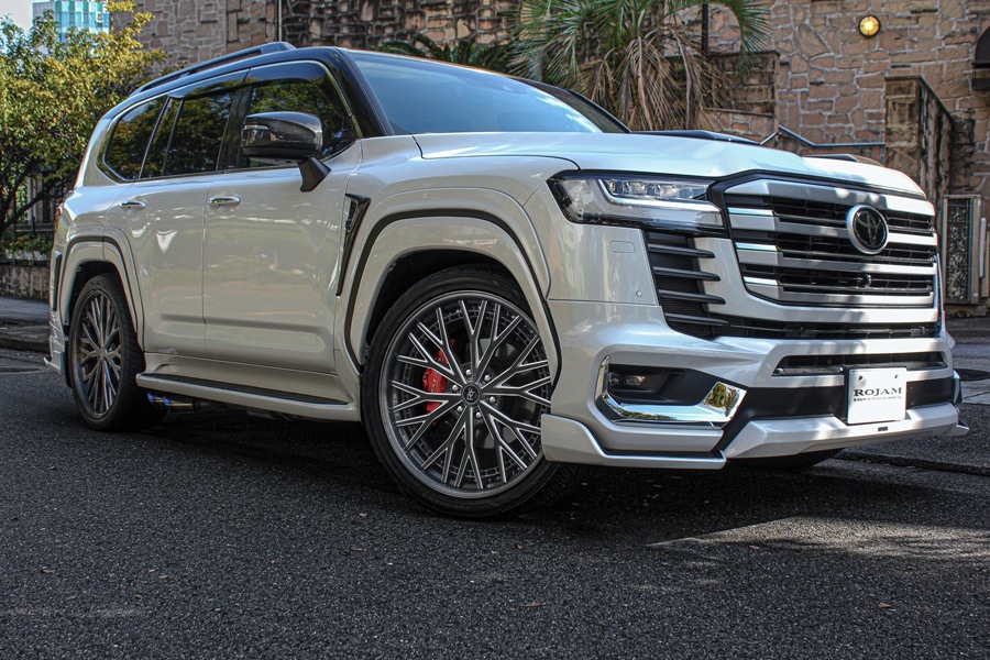 『即納商品！』ROJAM ランドクルーザー 300系 モデリスタ専用 フロントコーナースポイラー・リアコーナースポイラー・リアセンタースポイラー・リアゲートスポイラー 4点エアロセット