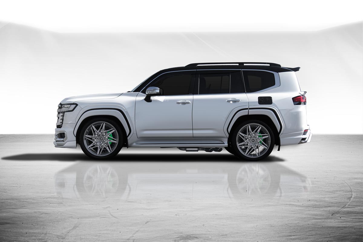 『即納商品！』ROJAM ランドクルーザー 300系 モデリスタ専用 フロントコーナースポイラー・リアコーナースポイラー・リアセンタースポイラー・リアゲートスポイラー 4点エアロセット