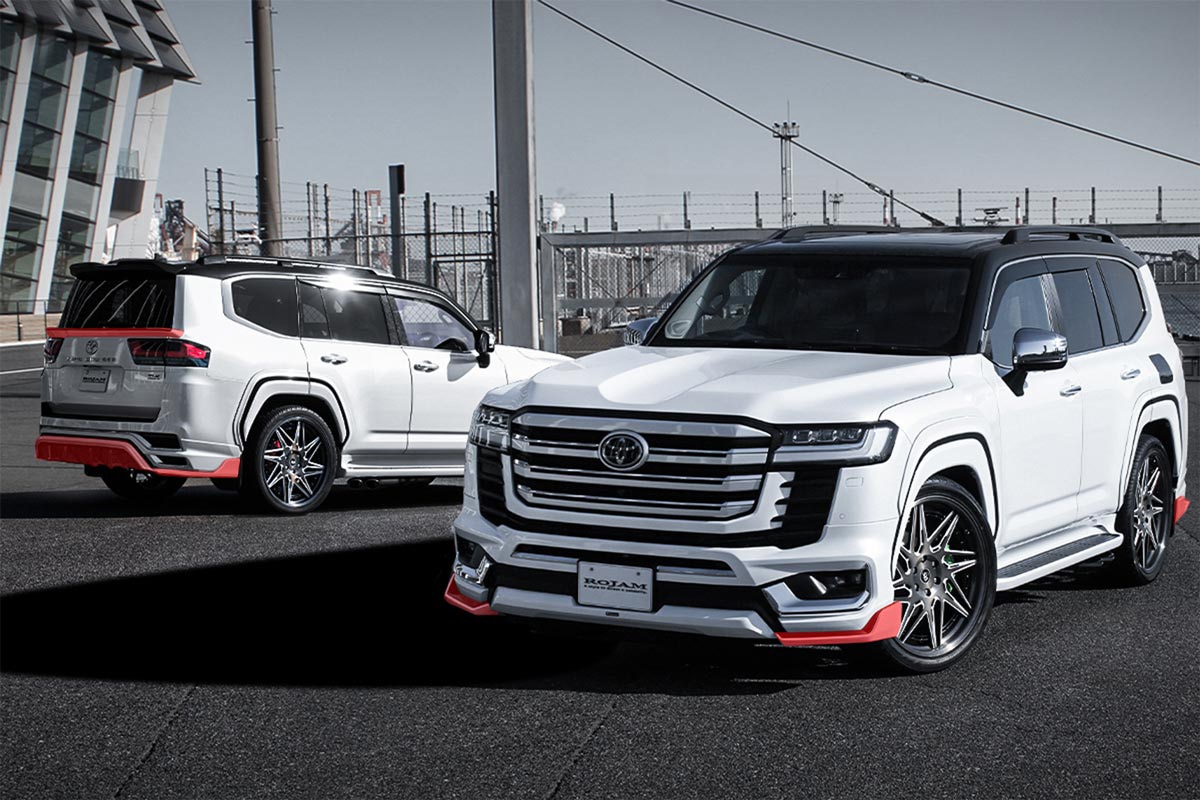 『即納商品！』ROJAM ランドクルーザー 300系 モデリスタ専用 フロントコーナースポイラー・リアコーナースポイラー・リアセンタースポイラー・リアゲートスポイラー 4点エアロセット