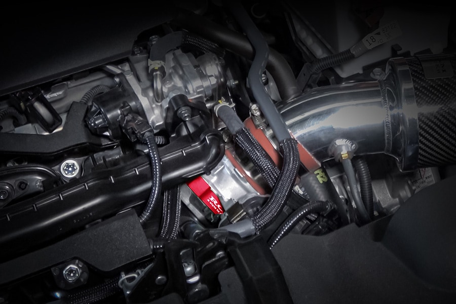 ROJAM スロットルスペーサー アルマイトレッド RAV4 50系 2.0L 2WD/4WD