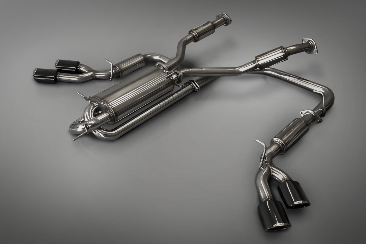 【即納商品！】ランドクルーザー 300 3.5L 4WD ガソリン車 ZX DTMサイドエキゾーストシステム 4本出しマフラー チタンブルータイプ