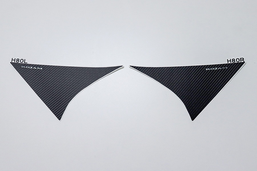 ROJAM カーボンデカール リアウイング 2点セット ハリアー 80系用
