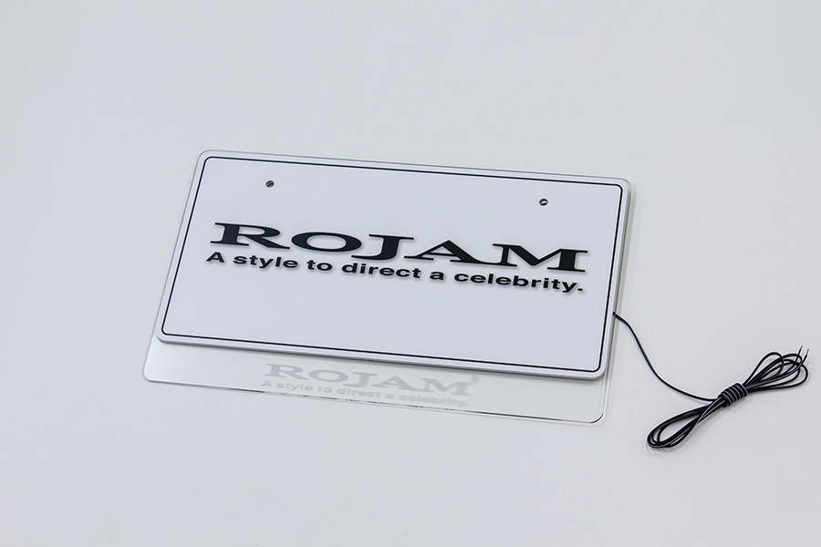 ROJAM イルミライセンスプレート
