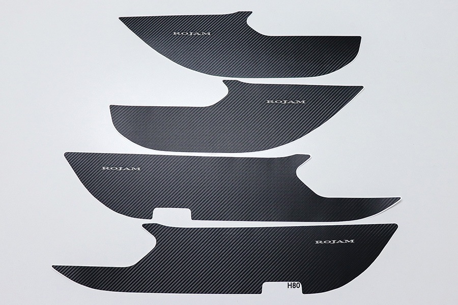 ROJAM カーボンデカール ドアパネルプロテクター 4点セット  ハリアー 80系用