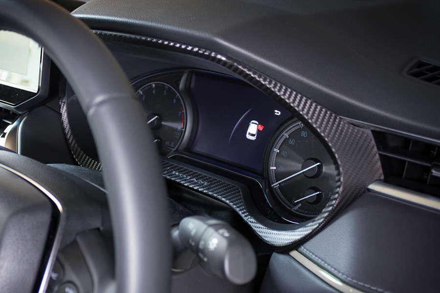 ROJAM カーボンデカール メーターパネル 3点セット  ハリアー 80系用