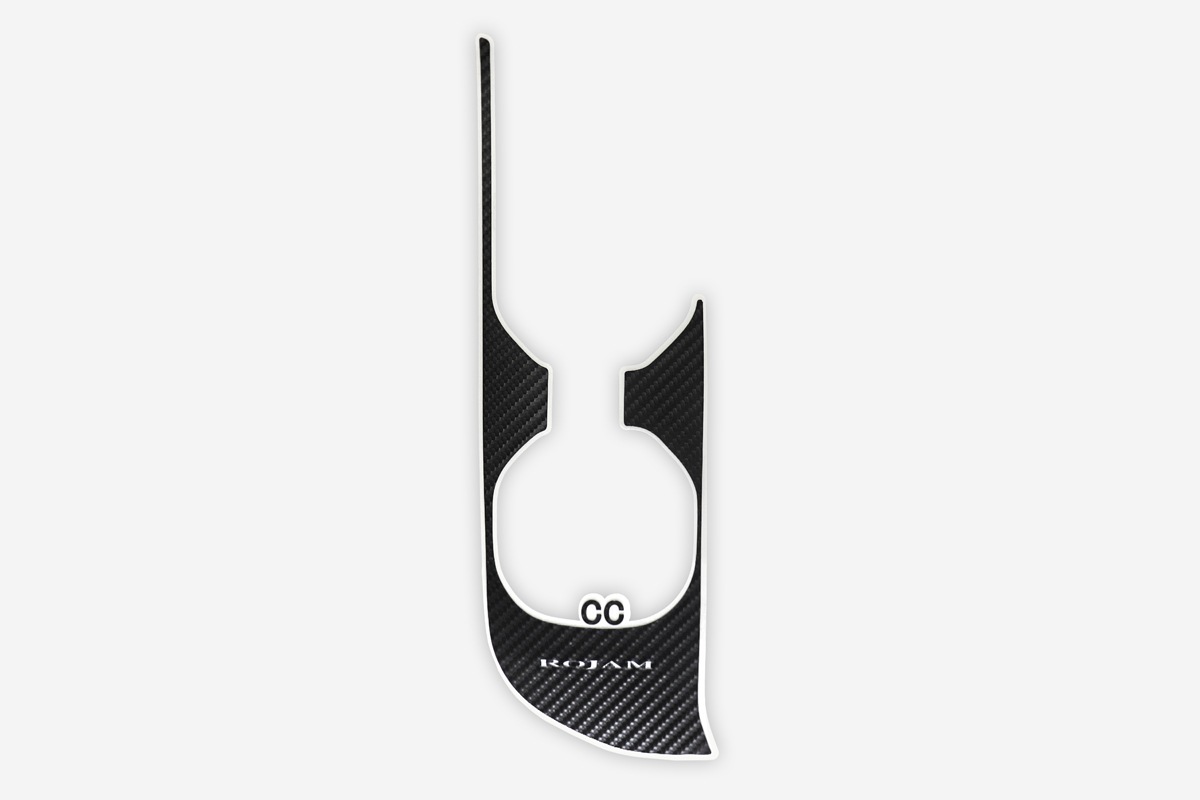 ROJAM カーボンデカール ドリンクホルダーパネルシート クラウンスポーツ用