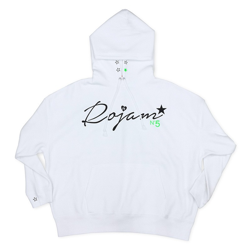 ROJAM ビッグシルエット パーカー “ホワイト” ユニセックスモデル