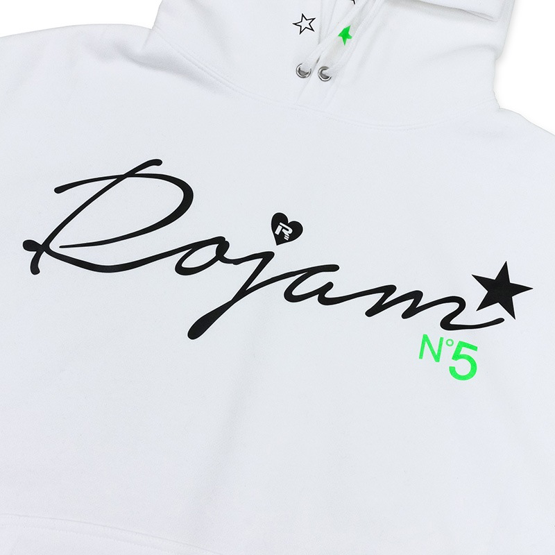 ROJAM ビッグシルエット パーカー “ホワイト” ユニセックスモデル