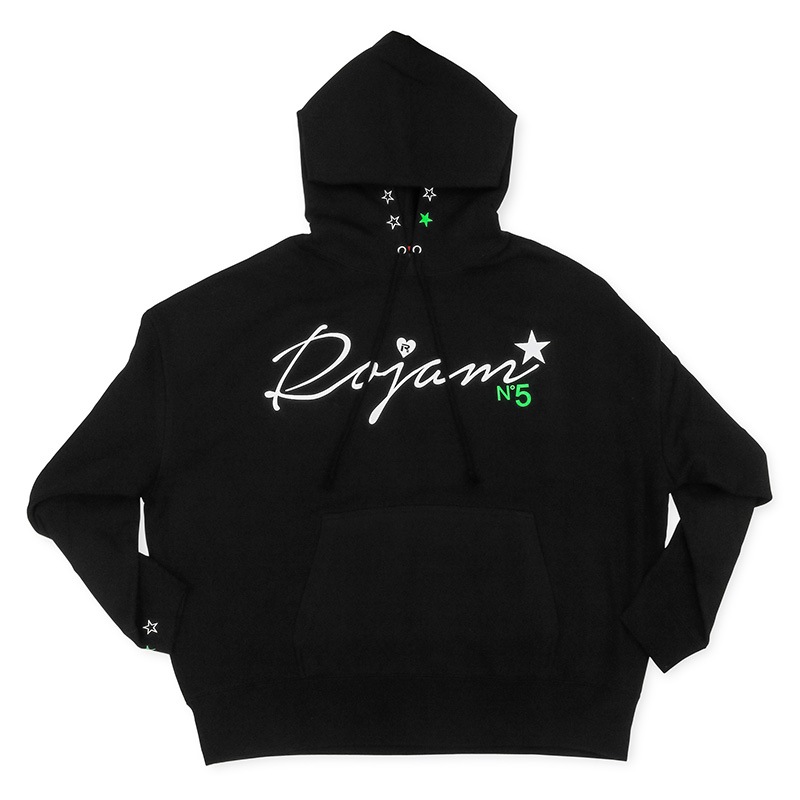 ROJAM ビッグシルエット パーカー “ブラック” ユニセックスモデル