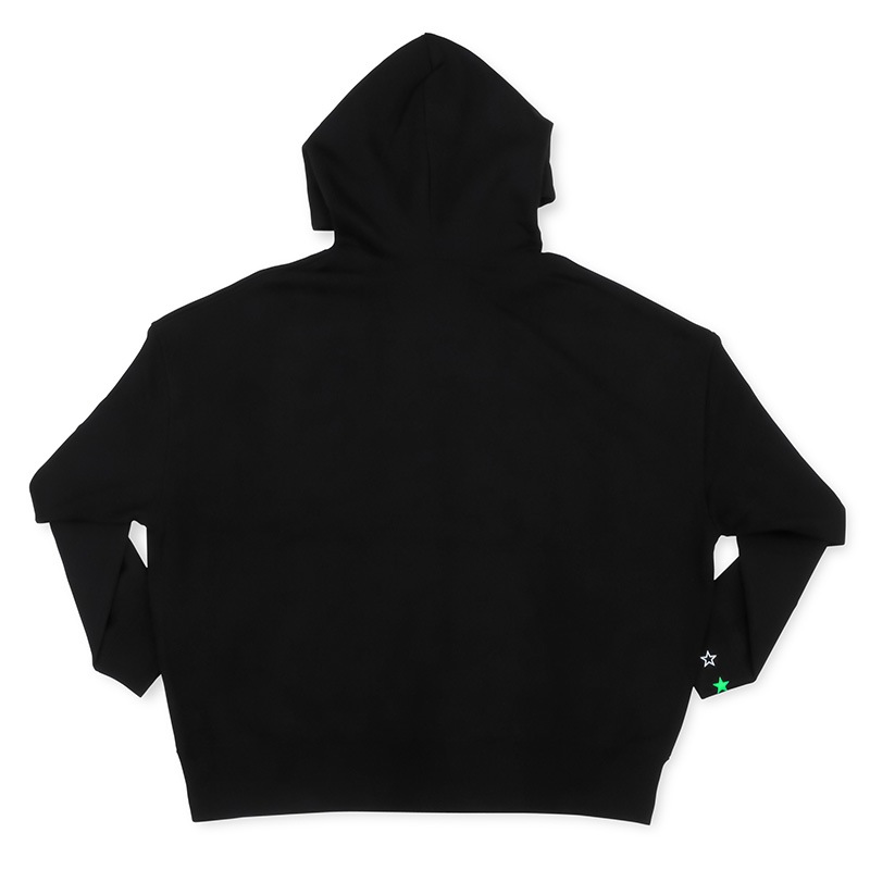 ROJAM ビッグシルエット パーカー “ブラック” ユニセックスモデル