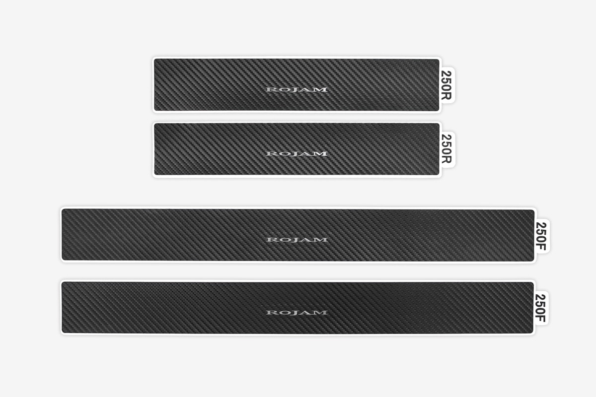 ROJAM カーボンデカール ドアステッププロテクター 4点セット ランドクルーザー 250用