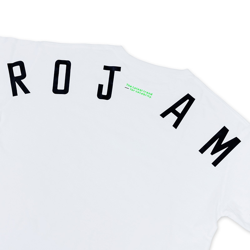 ROJAM Tシャツ  “ホワイト” ユニセックス/レディースモデル