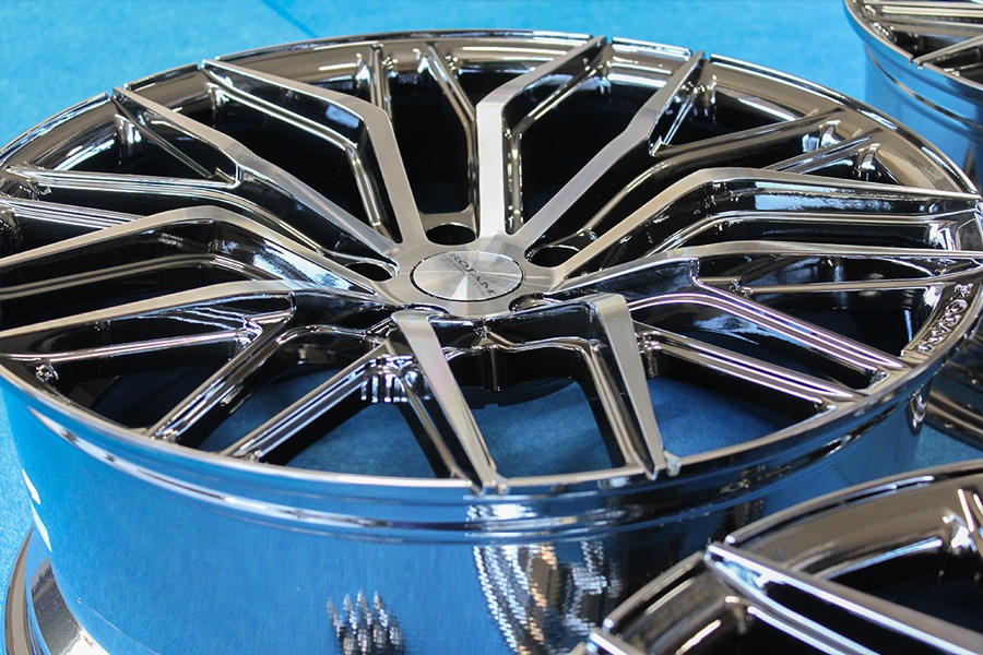 『アウトレットホイール・在庫限り』FASTER（ファスター） 20インチ×8.5J　5/114.3 インセット＋35 グリッターカット ホイール1台分セット