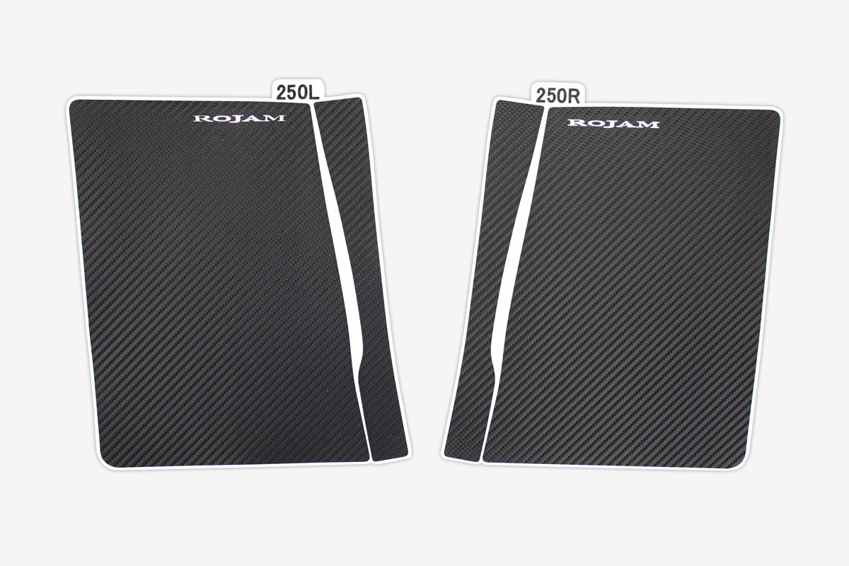 ROJAM カーボンデカール シートベルトバックル 2点セット ランドクルーザー 250用