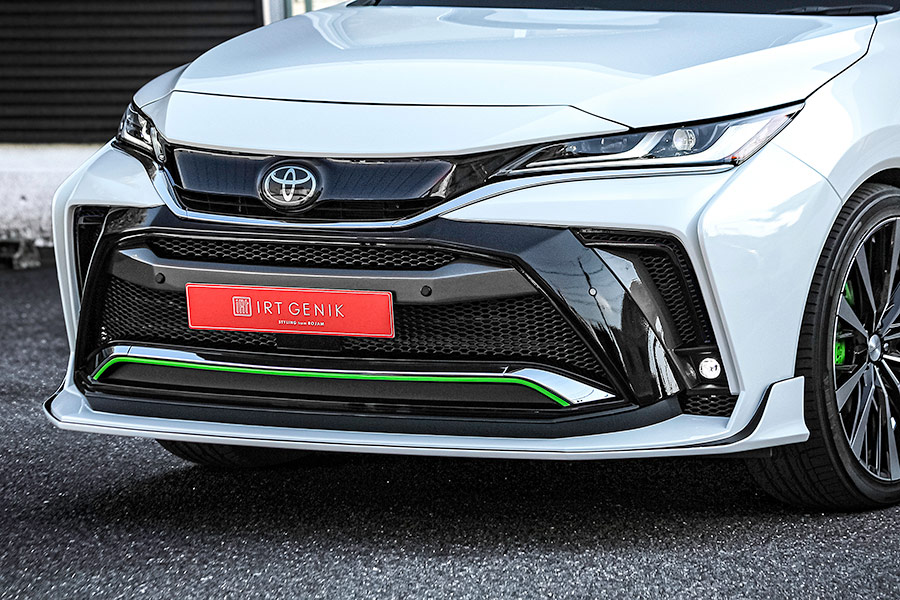 ROJAM IRT GENIK ハリアー 80系 フロントバンパースポイラー LEDレス Ver