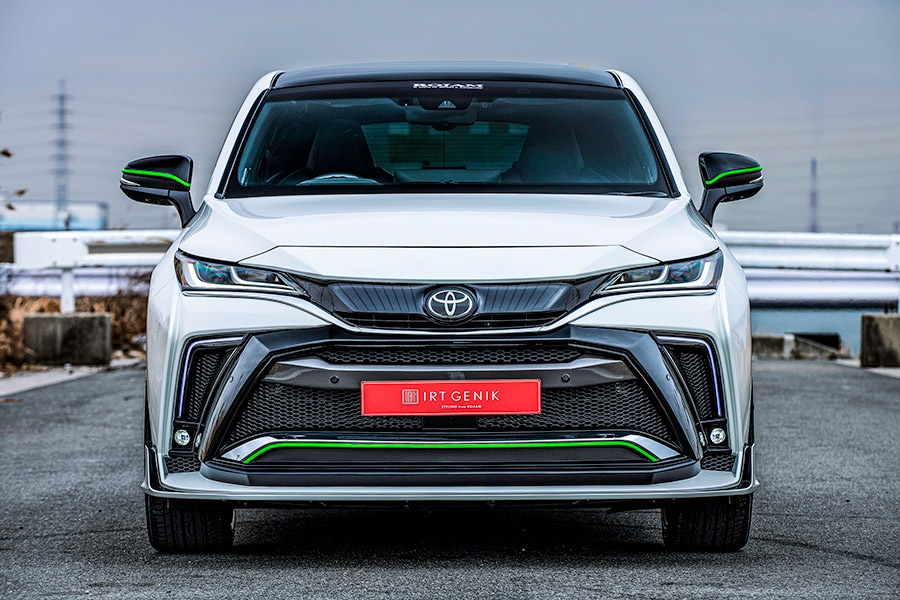 ROJAM IRT GENIK ハリアー 80系 フロントバンパースポイラー LEDレス Ver