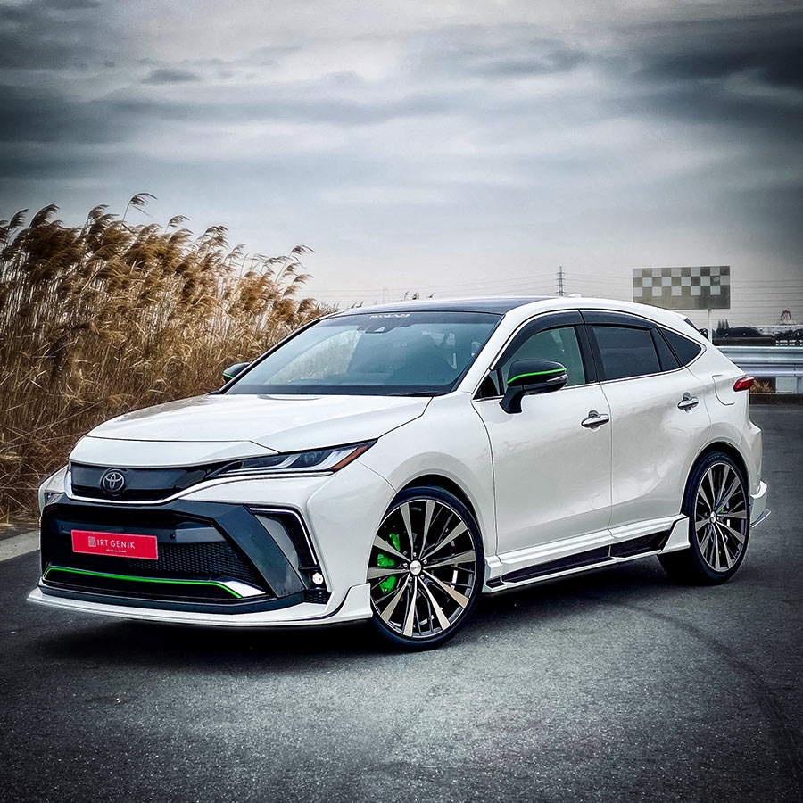 ROJAM IRT GENIK ハリアー 80系 フロントバンパースポイラー LEDレス Ver