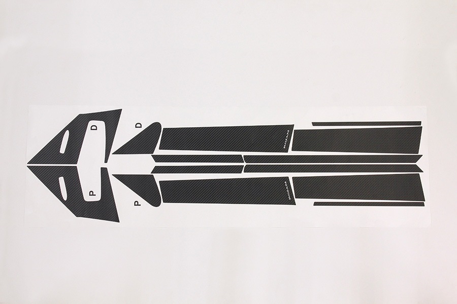 ROJAM カーボンデカール ピラー 14点セット ハリアー 60系用