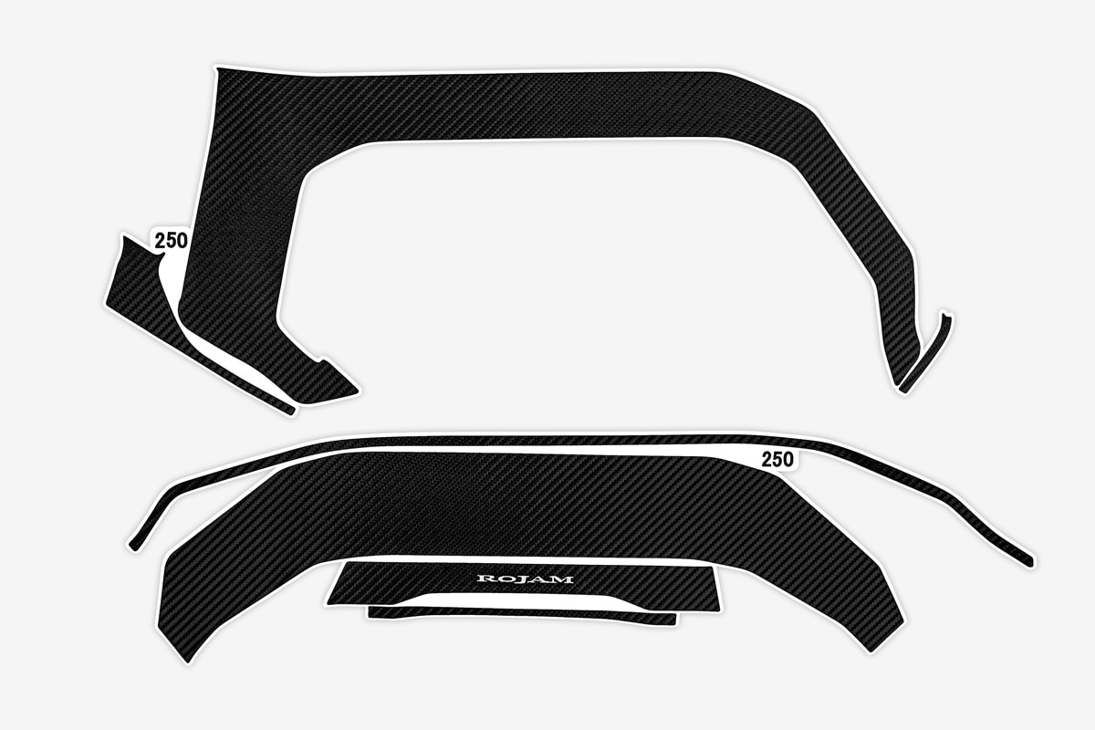 ROJAM カーボンデカール メーターパネル ランドクルーザー 250用