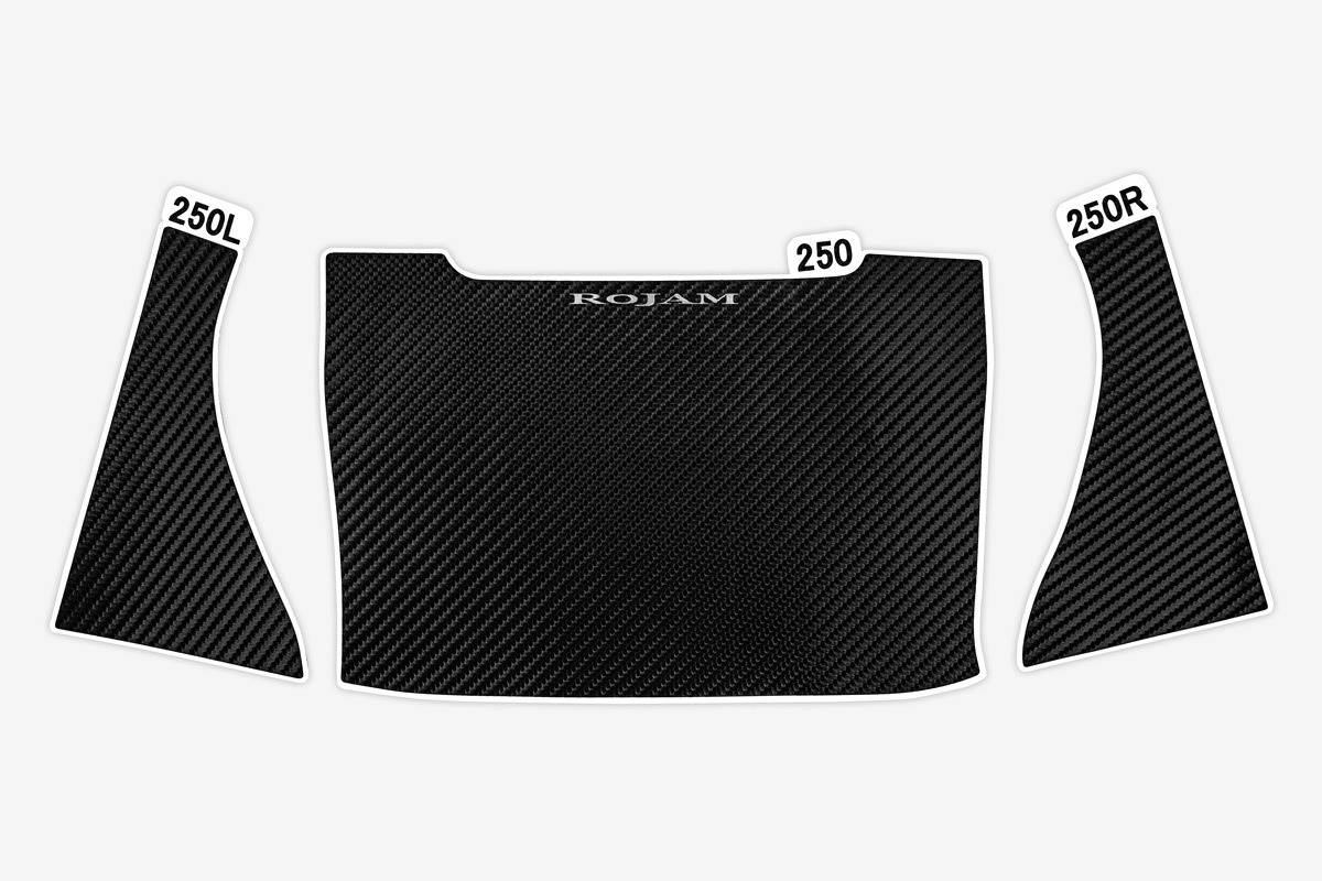 ROJAM カーボンデカール センターコンソール リア ランドクルーザー 250用