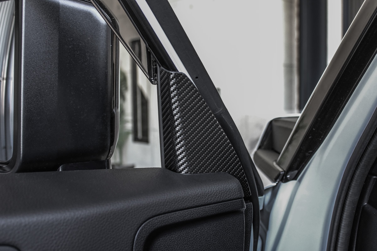 ROJAM カーボンデカール インナードアミラーカバー 2点セット ランドクルーザー 250用