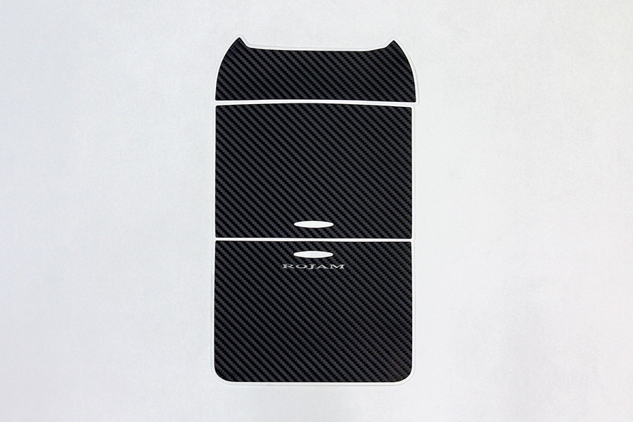 ROJAM カーボンデカール センターコンソールボックスパネル 3点セット ハリアー 60系用