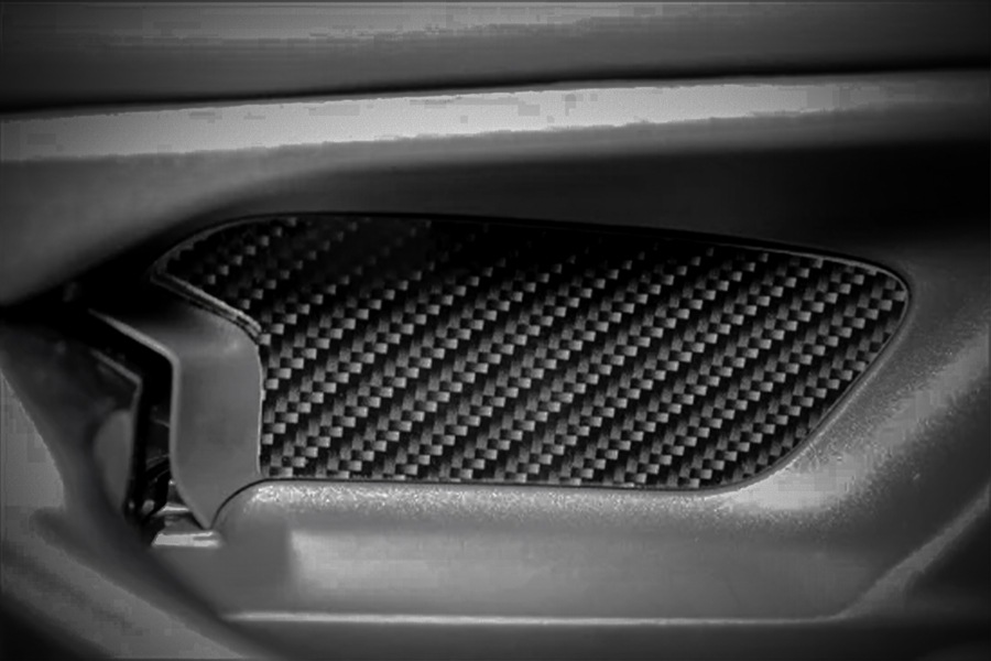 ROJAM カーボンデカール インナードアハンドルプロテクター 2点セット アルファード・ヴェルファイア 40系用