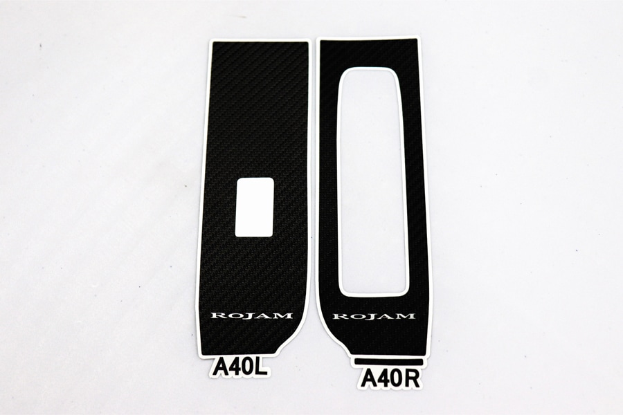 ROJAM カーボンデカール パワーウィンドウスイッチパネル 2点セット アルファード・ヴェルファイア 40系用