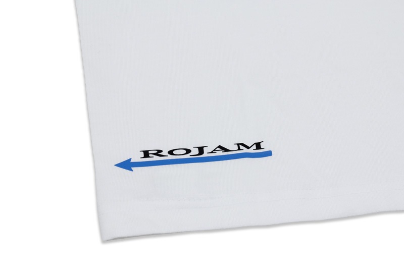 ROJAM Tシャツ  “ホワイト” ユニセックスモデル