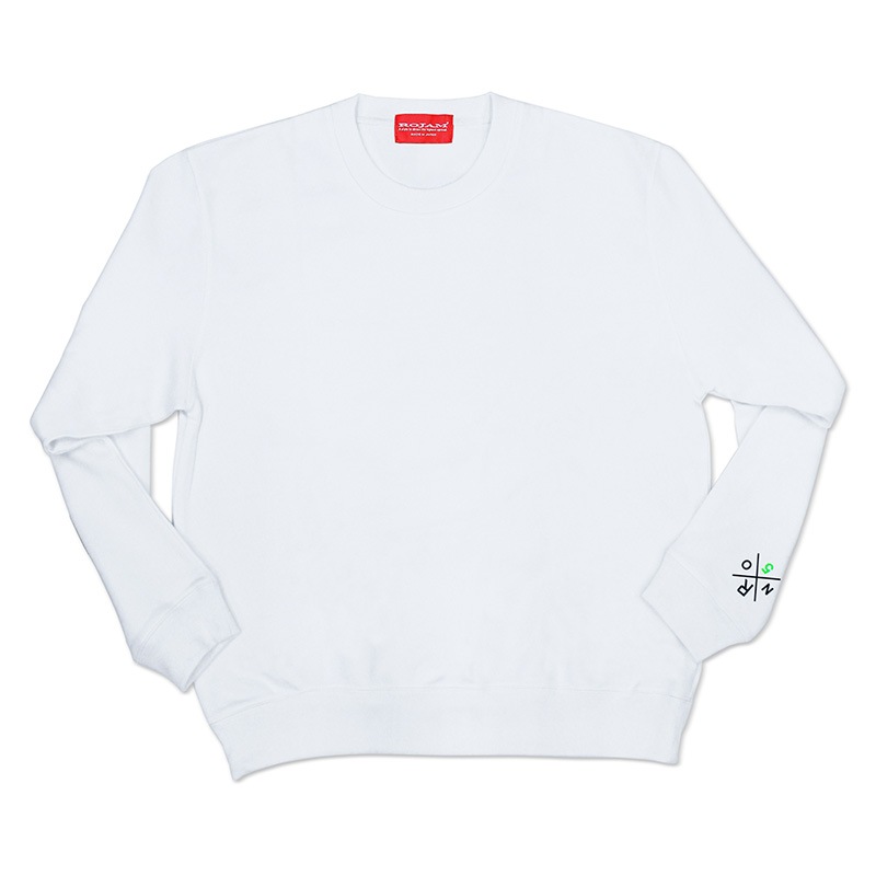 ROJAM トレーナー “ホワイト” ユニセックスモデル