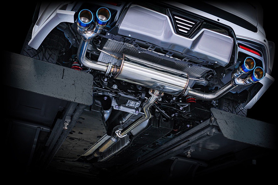 RAV4 50系 ROJAM IRT GENIK 対応 DTMエキゾーストシステム 4本出しマフラー 真円90Φ カーボン