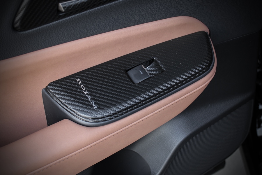 ROJAM カーボンデカール パワーウィンドウスイッチパネル 4点セット クラウンスポーツ用