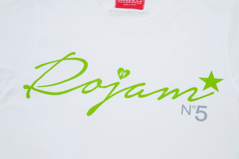 ROJAM Tシャツ  “ホワイト” ユニセックスモデル