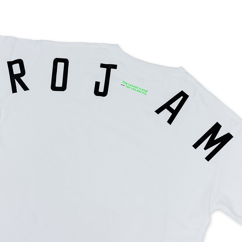 ROJAM ビッグシルエット Tシャツ  “ホワイト” ユニセックスモデル