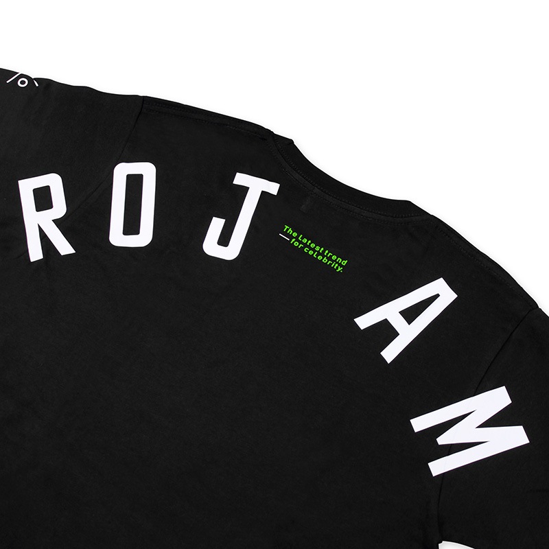 ROJAM ビッグシルエット Tシャツ  “ブラック” ユニセックスモデル
