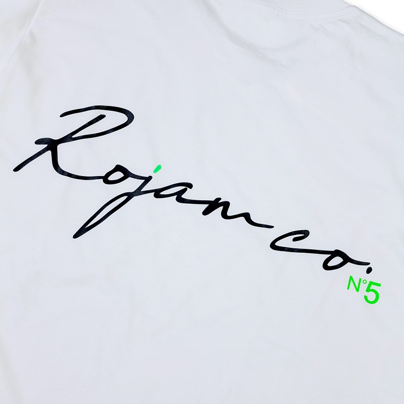 ROJAM ビッグシルエット Tシャツ  “ホワイト” ユニセックスモデル