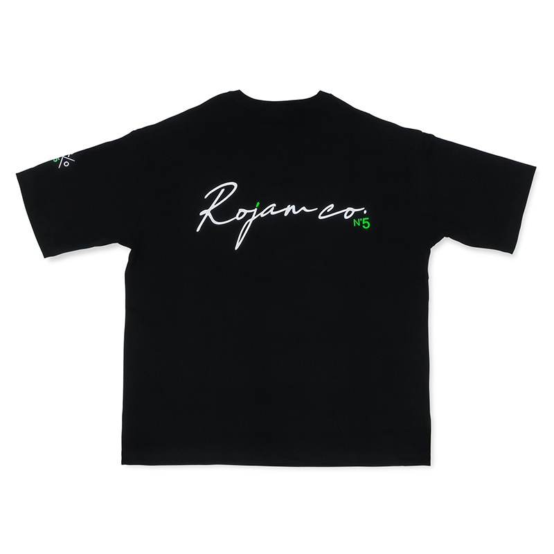 ROJAM ビッグシルエット Tシャツ  “ブラック” ユニセックスモデル