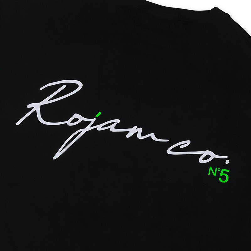 ROJAM ビッグシルエット Tシャツ  “ブラック” ユニセックスモデル